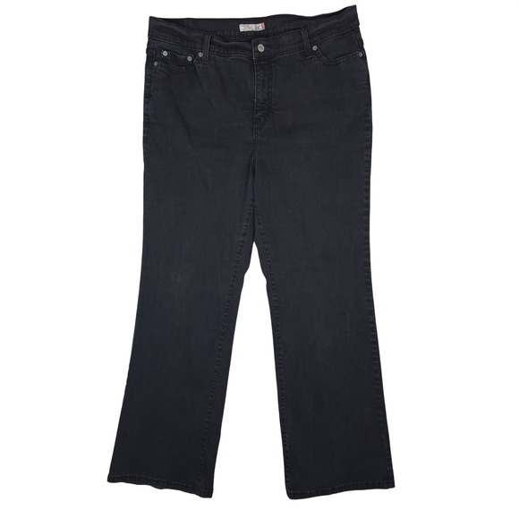 Levi's Denim - Levis 512 Jeans‎ Womens 18M Black Perfectly Slimming Boot Cut Stretch Y2K 2008